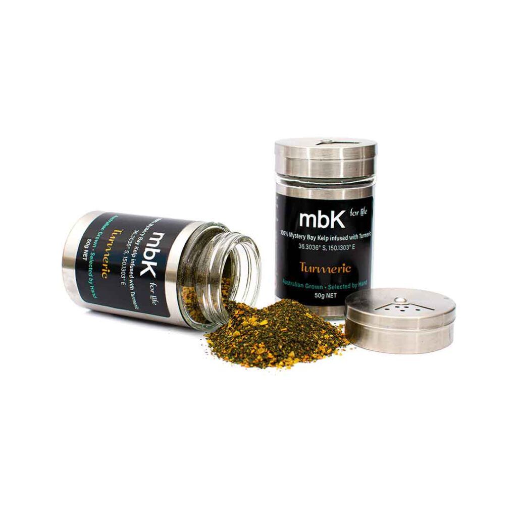 Mystery Bay KelpTurmeric Pod 50g Australian Food Services